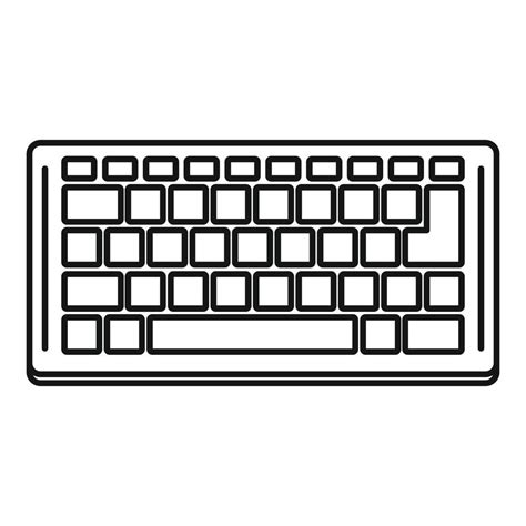 Toradh íomhá ar Computer Keyboard Vector Drawing