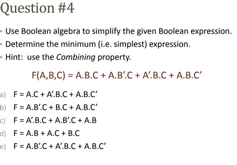 Afbeeldingsresultaten voor Boolean Algebra Simplification