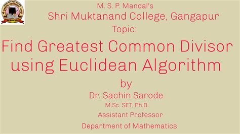 Image result for GCD Using Euclidean Algorithm