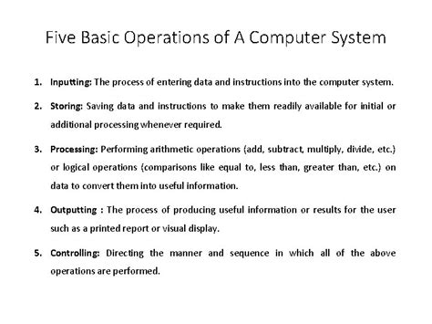 Image result for Basic Computer Operations