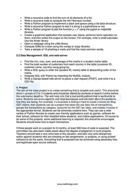 Image result for Computer Science Chapter Syllabus Class 12