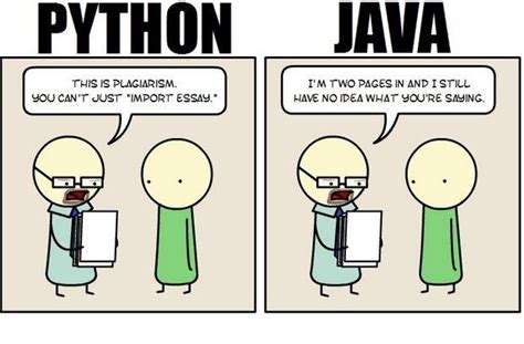 Image result for Java vs Python Meme
