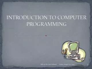 Image result for Computer Programming Intro