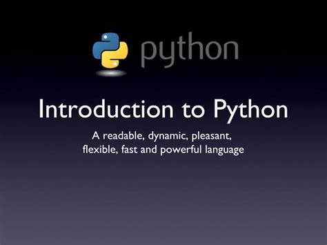 Image result for Python Introduction Slide