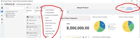 Oracle Data Visualization Examples に対する画像結果