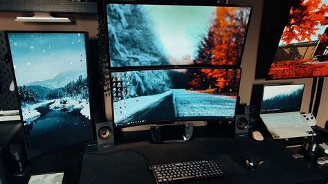 This multi-monitor gaming PC setup has all the screens