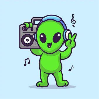 Image result for Alien Cartoon Music