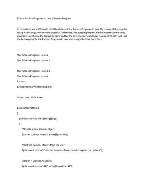 Image result for Pattern Code in Java