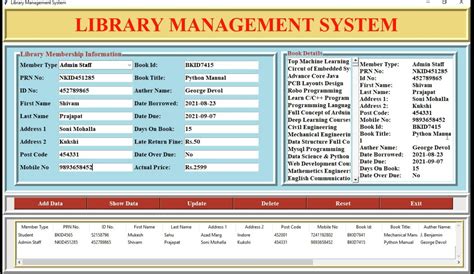 Image result for Diagram of Library Management System Using Python Code