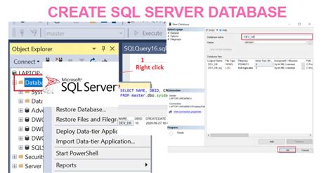 Image result for Create Database Using SQL Script