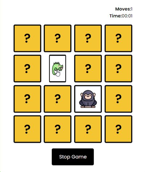 Image result for Card Matching Game JavaScript Difficulty Levels