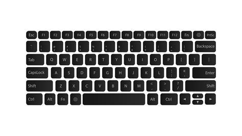 Toradh íomhá ar Computer Keyboard Vector Drawing