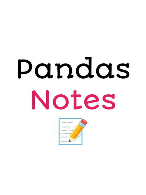 Notes On Class 12 Python Pandas Handwritten Notes に対する画像結果