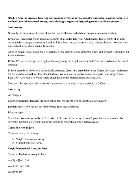 Image result for Declaring Array Java