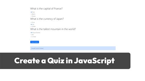 Image result for Create a Quiz Using JavaScript
