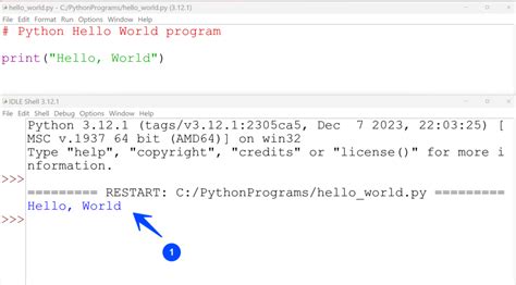 Image result for Python Hello World Code