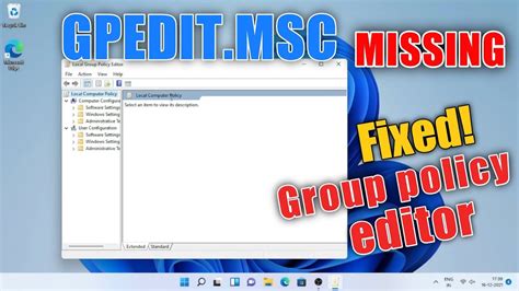 Gpedit.msc Missing に対する画像結果