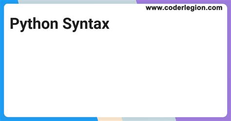 Image result for Python Syntax