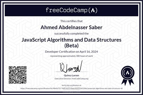 Image result for JavaScript Algorithms and Data Structures Certificate