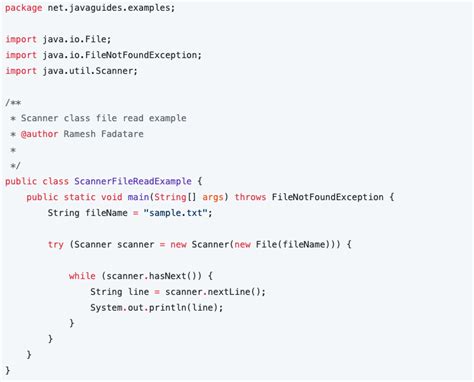 Toradh íomhá ar Scanner Java Example