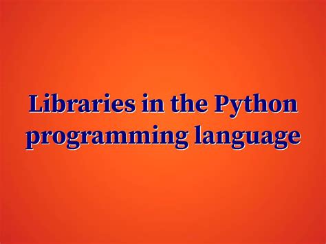 Image result for Python Programming Language Libraries