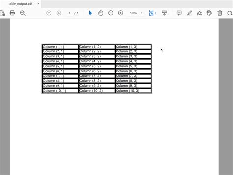 Python PDF Table に対する画像結果