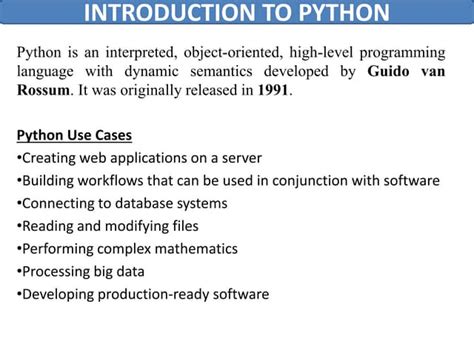 Image result for Python Programming Introduction PPT