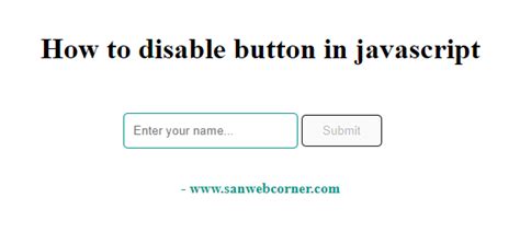 Image result for Button Disabling in JavaScript