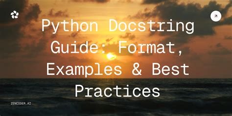 Image result for Docstring Python