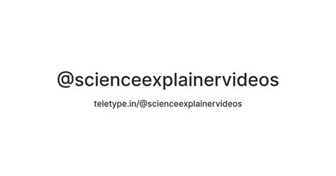 Image result for Science Explainer Example