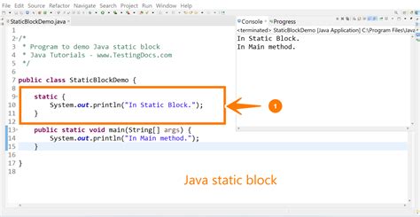 Code Block Tutorial Java に対する画像結果