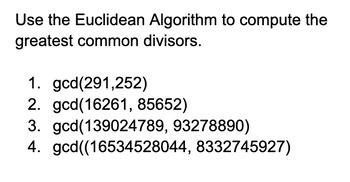 Image result for GCD Using Euclidean Algorithm