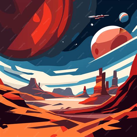 Image result for Alien World Vector Landscape