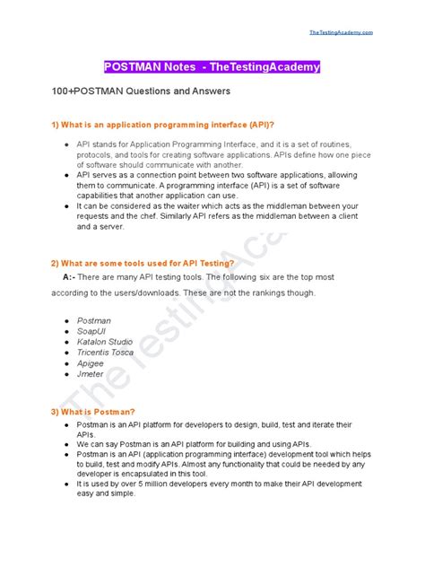 Image result for API Testing Using Postman Interview Questions