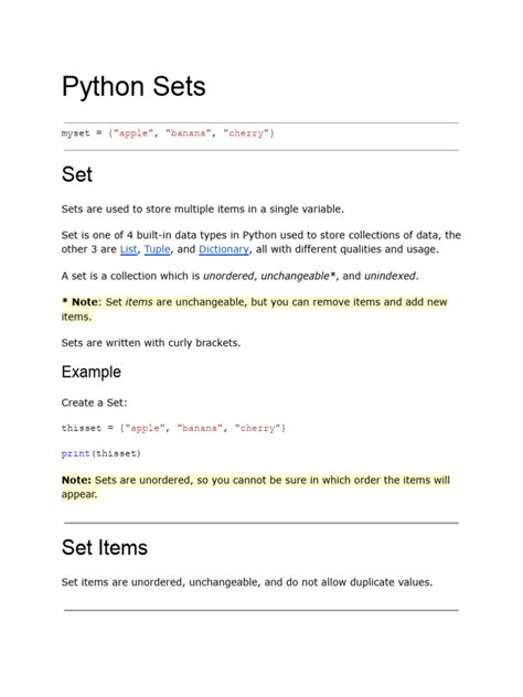 Image result for Python Set