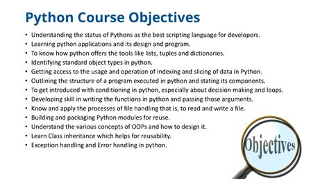 Image result for Course Objectives of Python Programming
