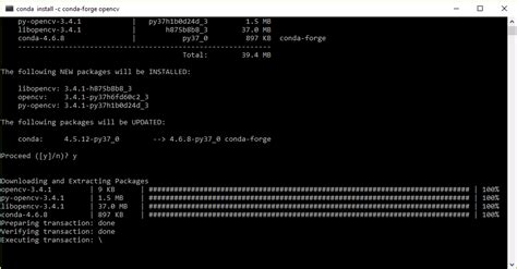 Toradh íomhá ar Install CV2 Python Windows