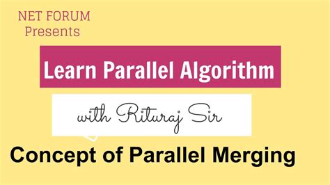 Image result for Parallel Merging Algorithm