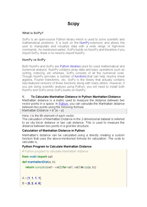 Bildergebnis für SciPy Library Python