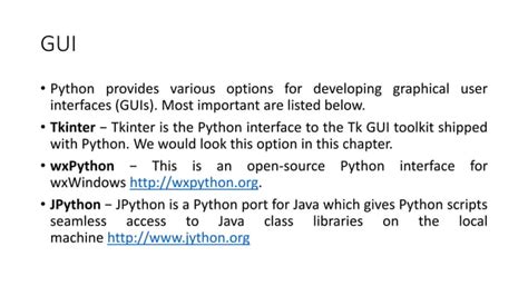 Image result for Python Graphical Interface Library