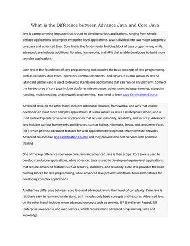 Difference Between Java and Advanced Java に対する画像結果