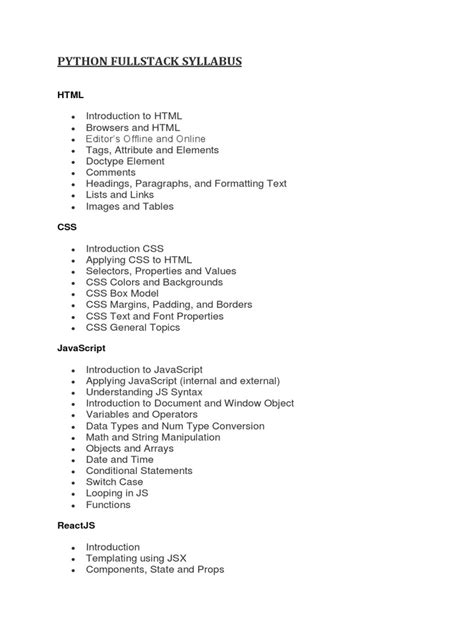 Image result for Python Full-Stack Developer Syllabus.pdf