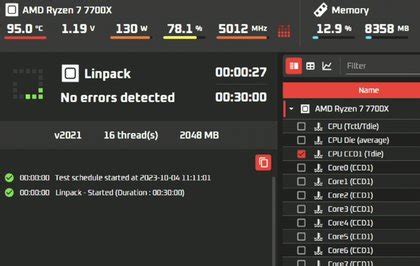 Testing Computer Spec に対する画像結果