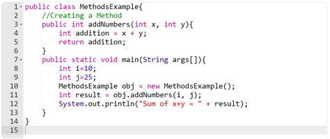 Afbeeldingsresultaten voor Java Method Call Example