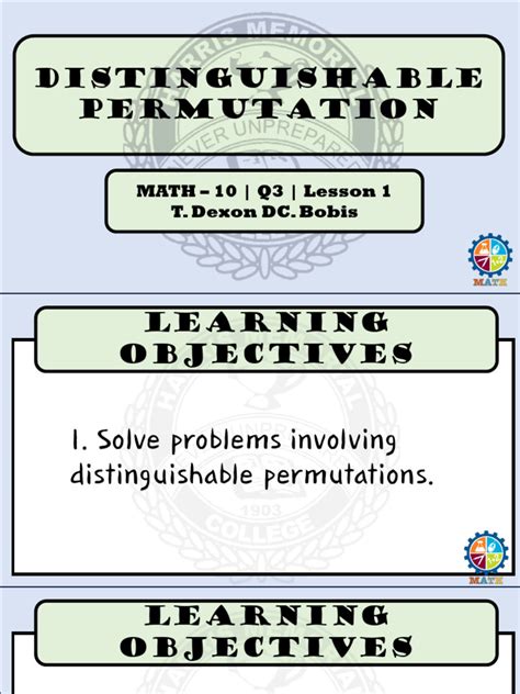 Image result for Distinguishable Permutation Examples