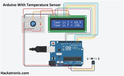 Arduino with temperature sensor - Interfacing LCD and LM35