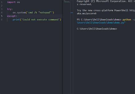 Python Shell Command に対する画像結果