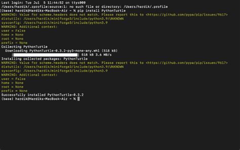 Toradh íomhá ar Install Turtle Python