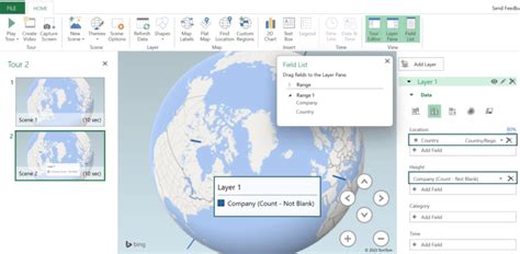 Image result for 3D Map Excel Tutorial How to Add Layer