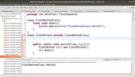 Image result for Final Method in Java Code